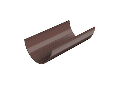 Желоб D125 мм (3м) ТН ПВХ, коричневый